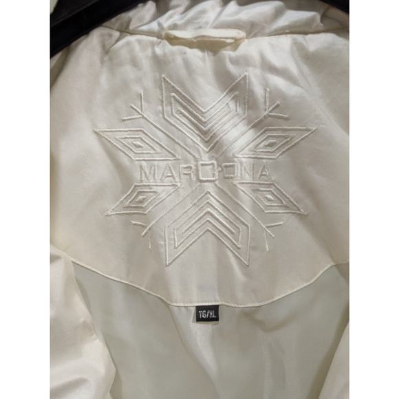 Marcona Jacket Women's XL White Full Zip Solid Double Lining Windbreaker Jacket - Picture 4 of 9